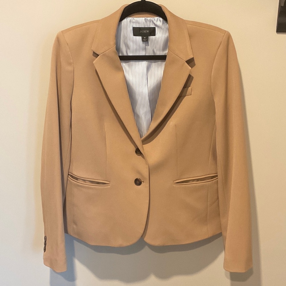 J. Crew Women's  Schoolboy Camel Blazer